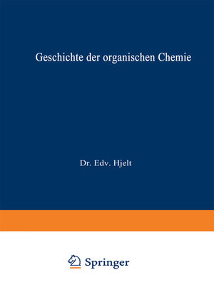 cover image of Geschichte der Organischen Chemie